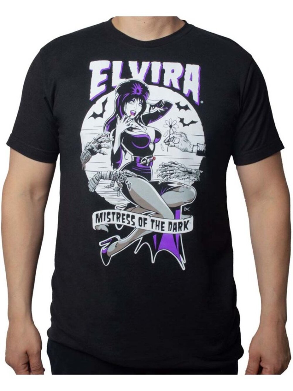 Elvira Mistress of the Dark Unisex Black Short Sleeve Graphic Tee